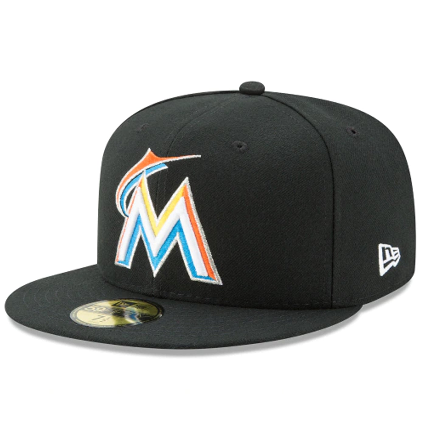 miami marlins black fitted hat