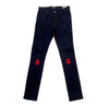 OPS Ripped Boy's Jean (Jet Black/Red)