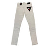 Evolve5 Painted Biker Jean (White/Royal)