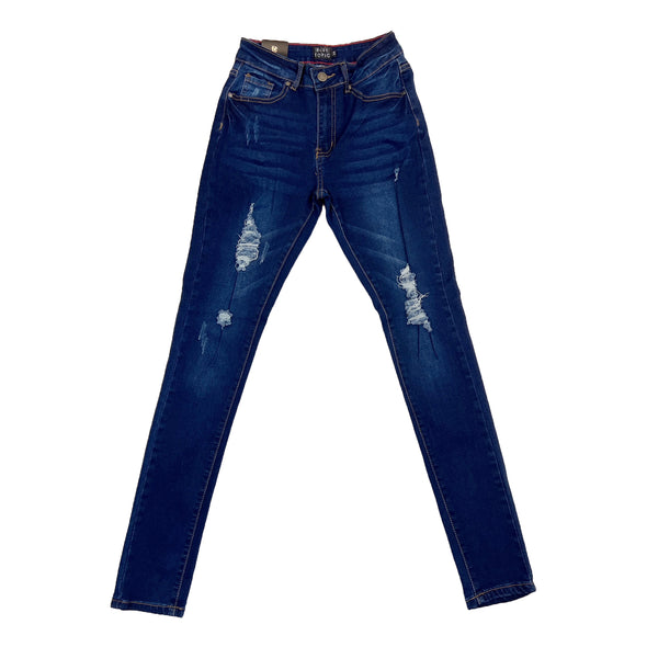 Blue Topic Woman Skinny Jean (Dark Blue)