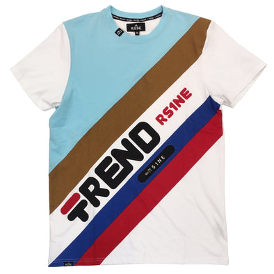 RS1NE Color Block TEE (Sky Blue)