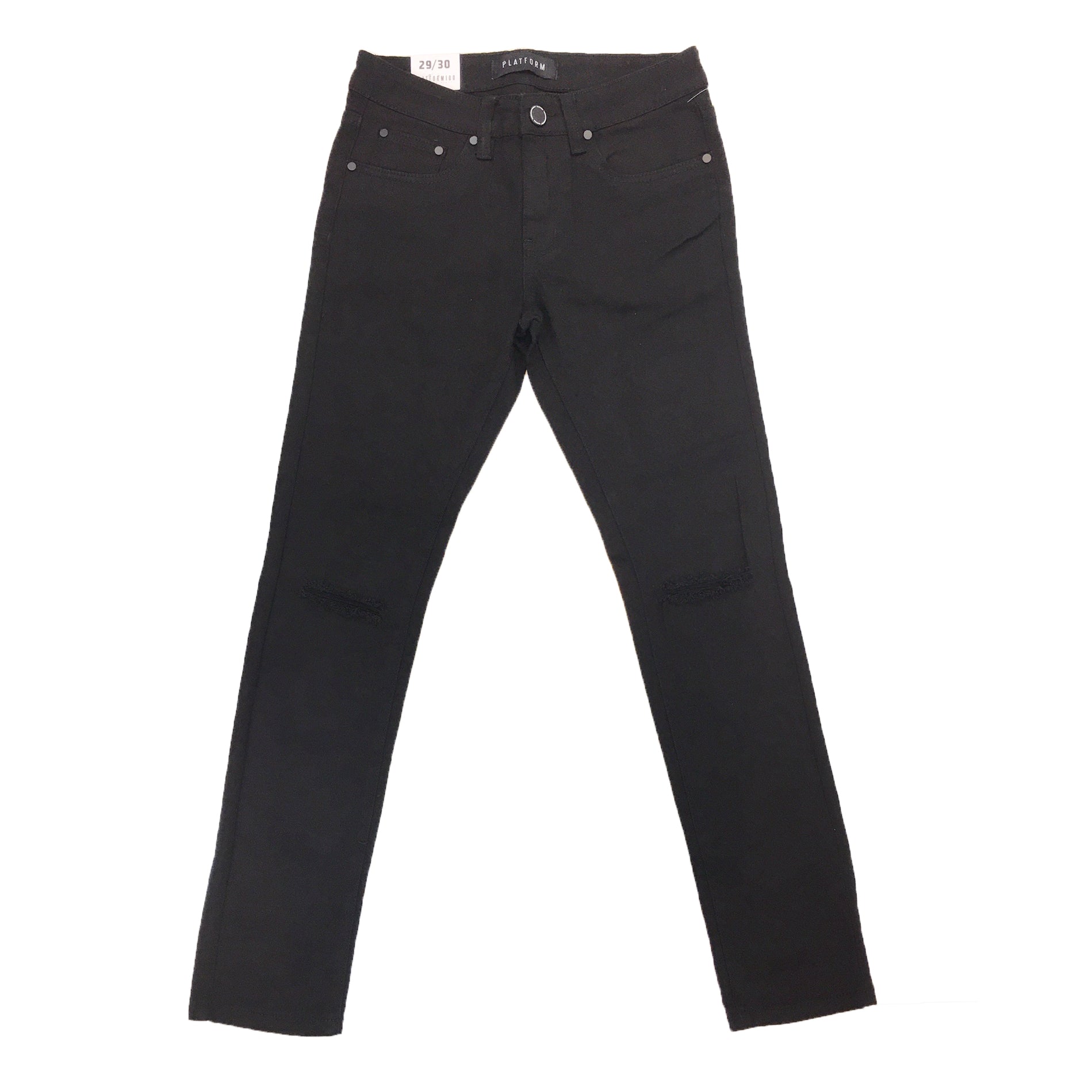 Platform Skinny Ripped Jean (Jet Black) | UPSTREAMERS | Reviews on Judge.me