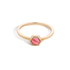 Shahla Karimi Mini Honey Ring in Pink Opal