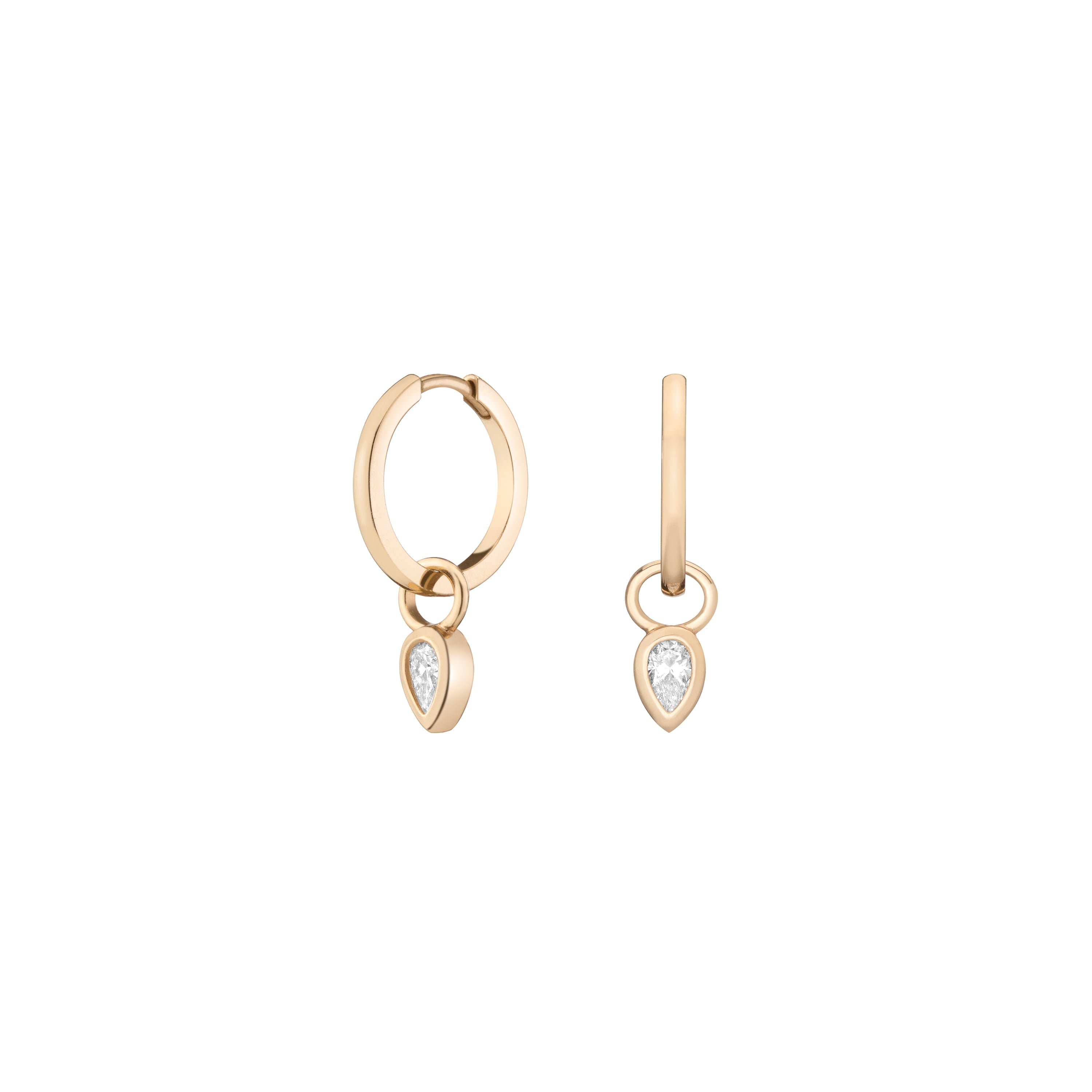 Pear Earring Charm (Pair) – Shahla Karimi