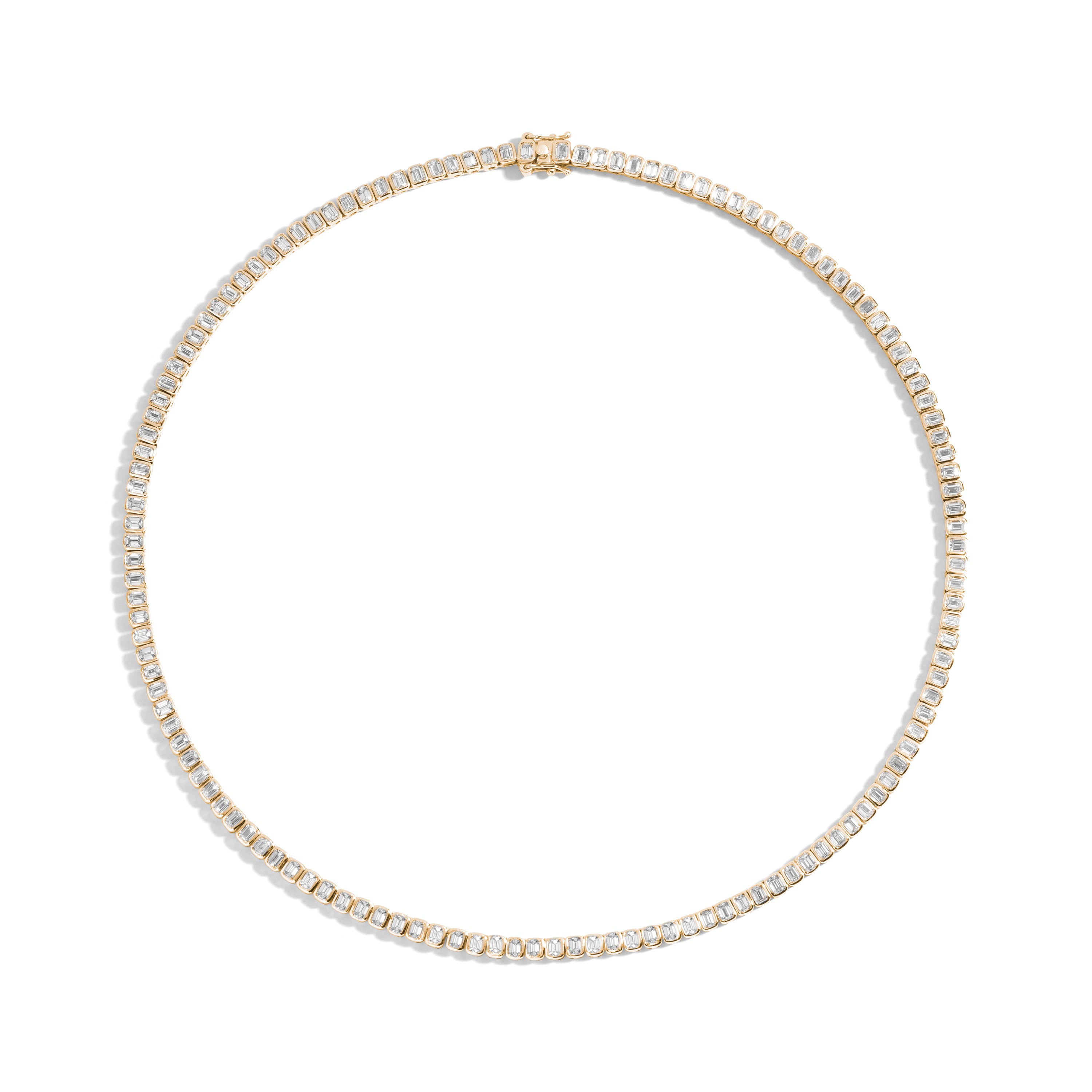 Buy American Diamond Classic Necklace With Rhodium Plating 429148 | Kanhai  Jewels