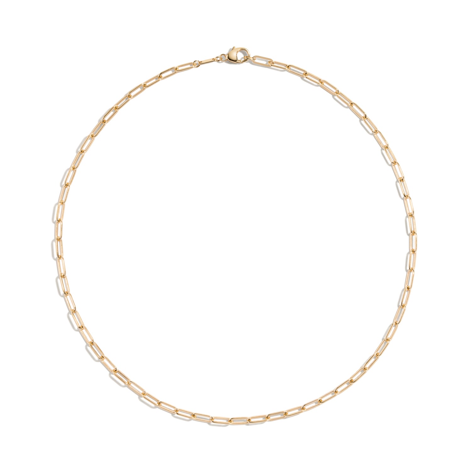 14K White Gold Thin Franco Chain Necklace | David's House of Diamond