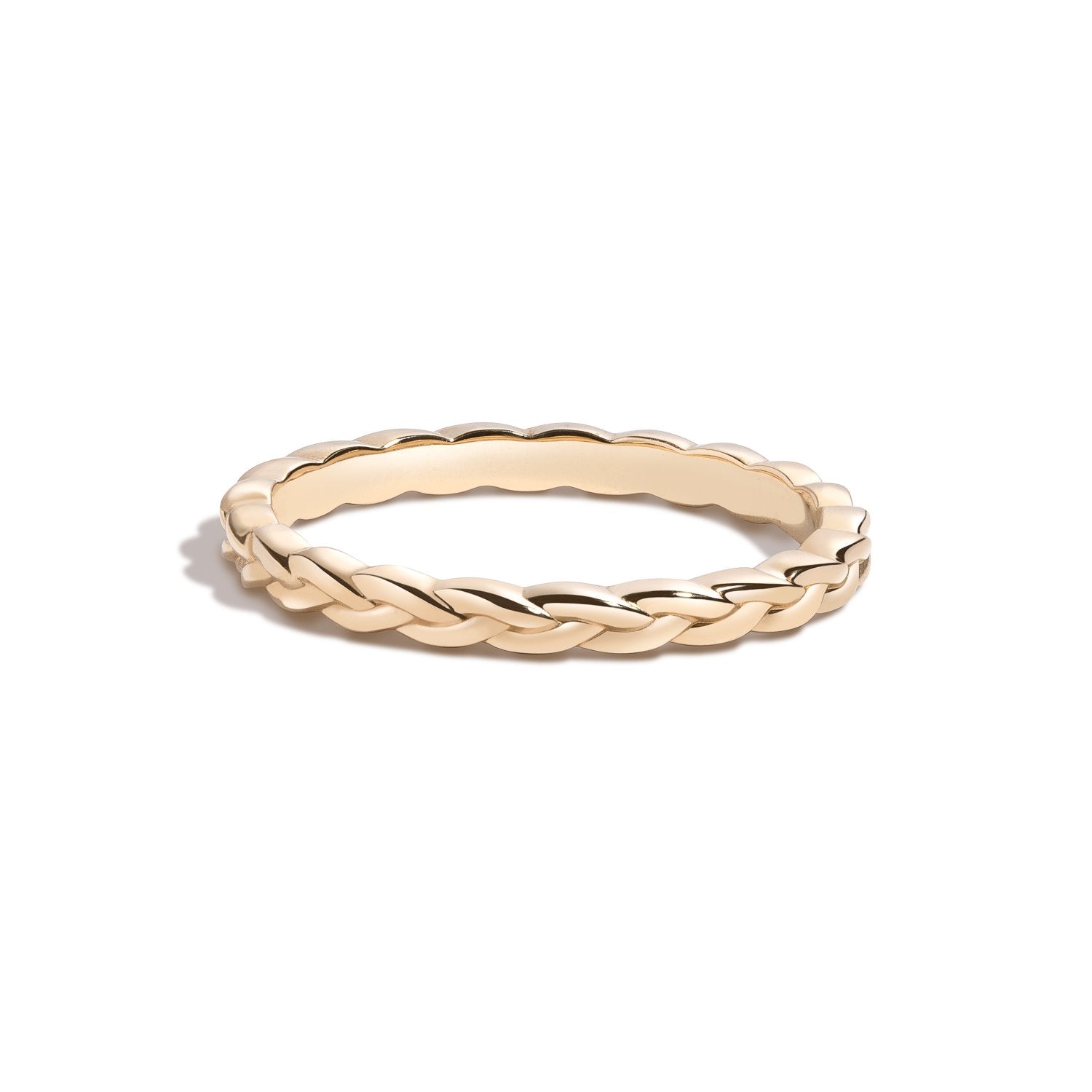 Gold Braided Wedding Rings, Fields of Wheat Rings