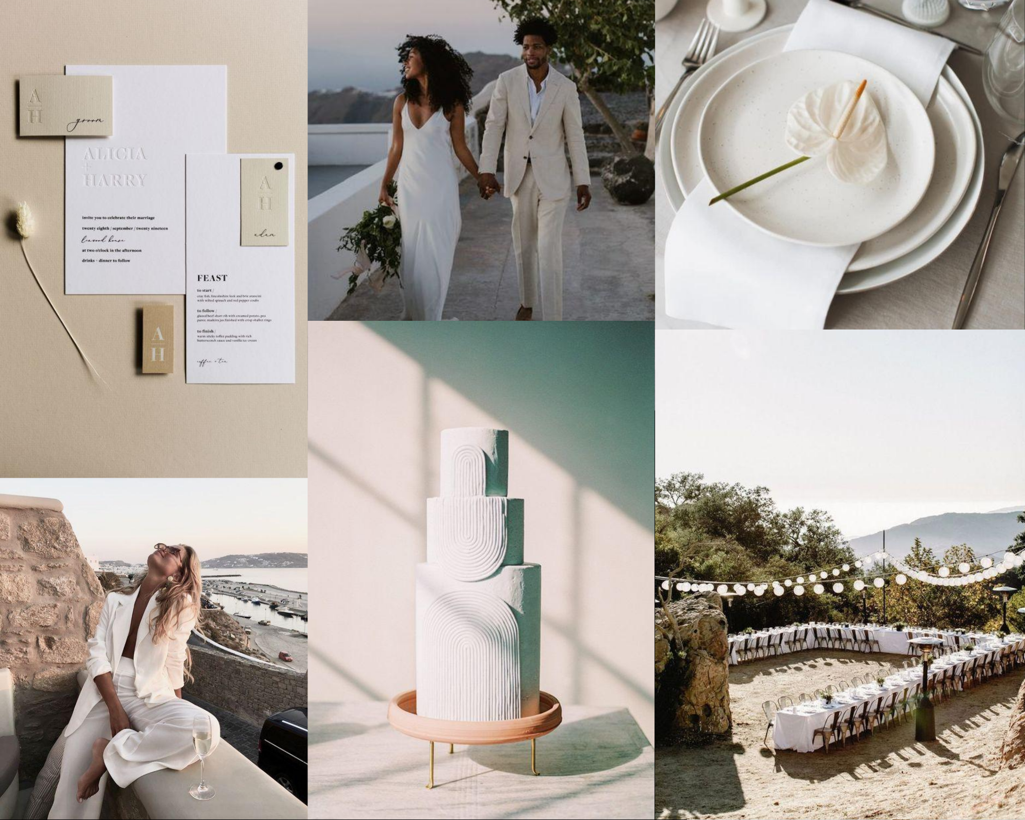 minimalist wedding