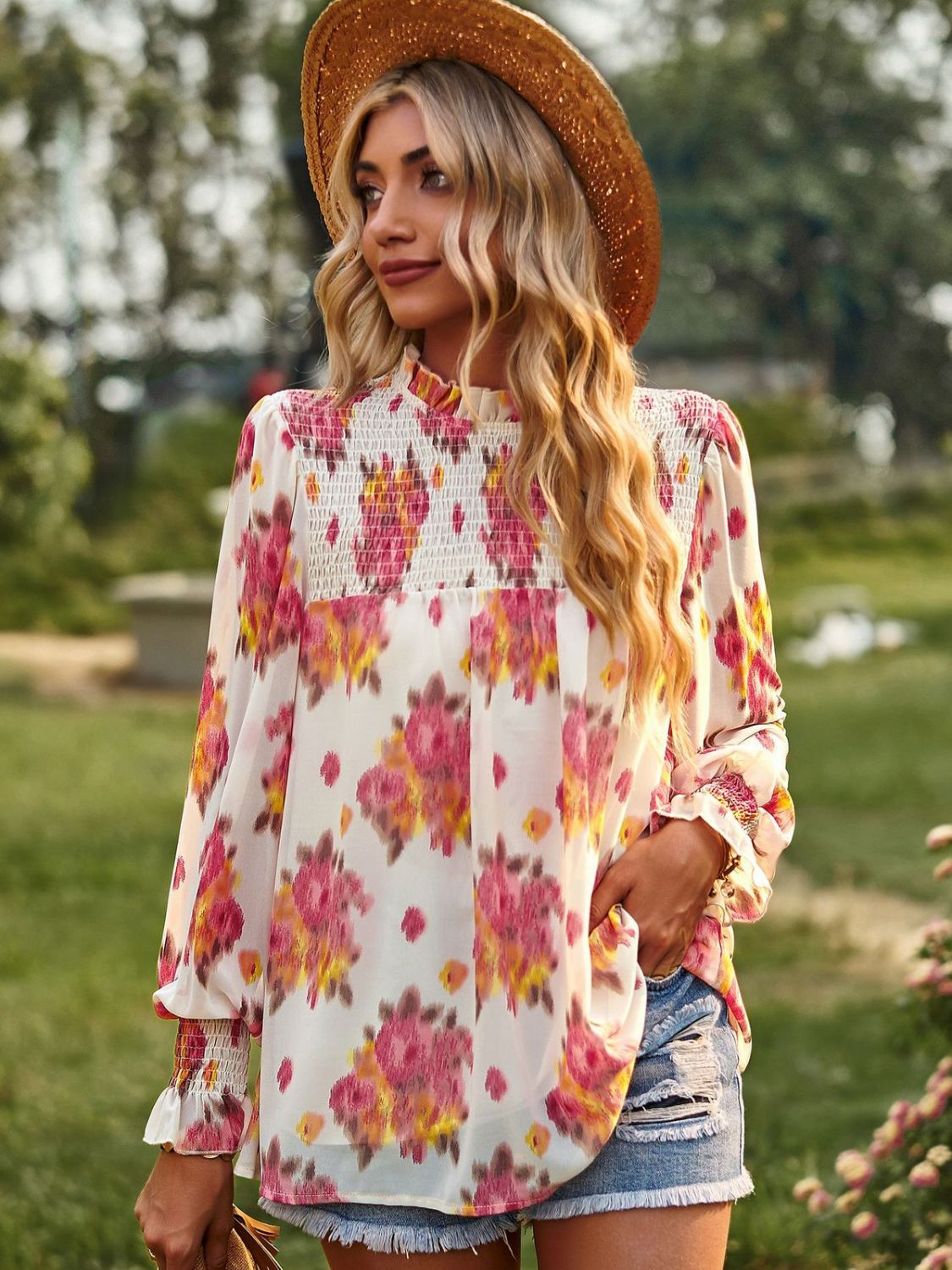 Sandy Days Tulip Sleeve Top