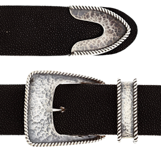 Robertson 1801 Sterling Longhorn Skull Trophy Buckle - Clint Orms Engravers  & Silversmiths
