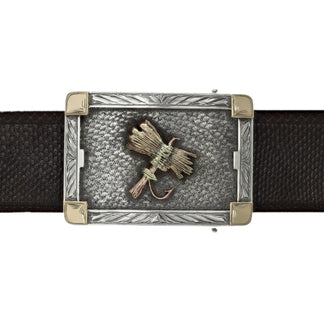 The Fortress Cliff Trophy buckle - Champion's Choice Silver - Hand