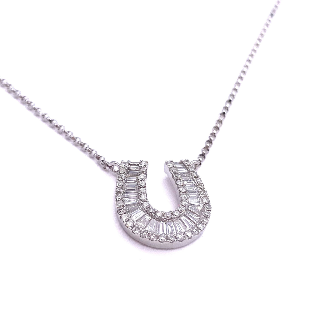 HORSESHOE PENDANT NECKLACE – Silvermist Jewelry