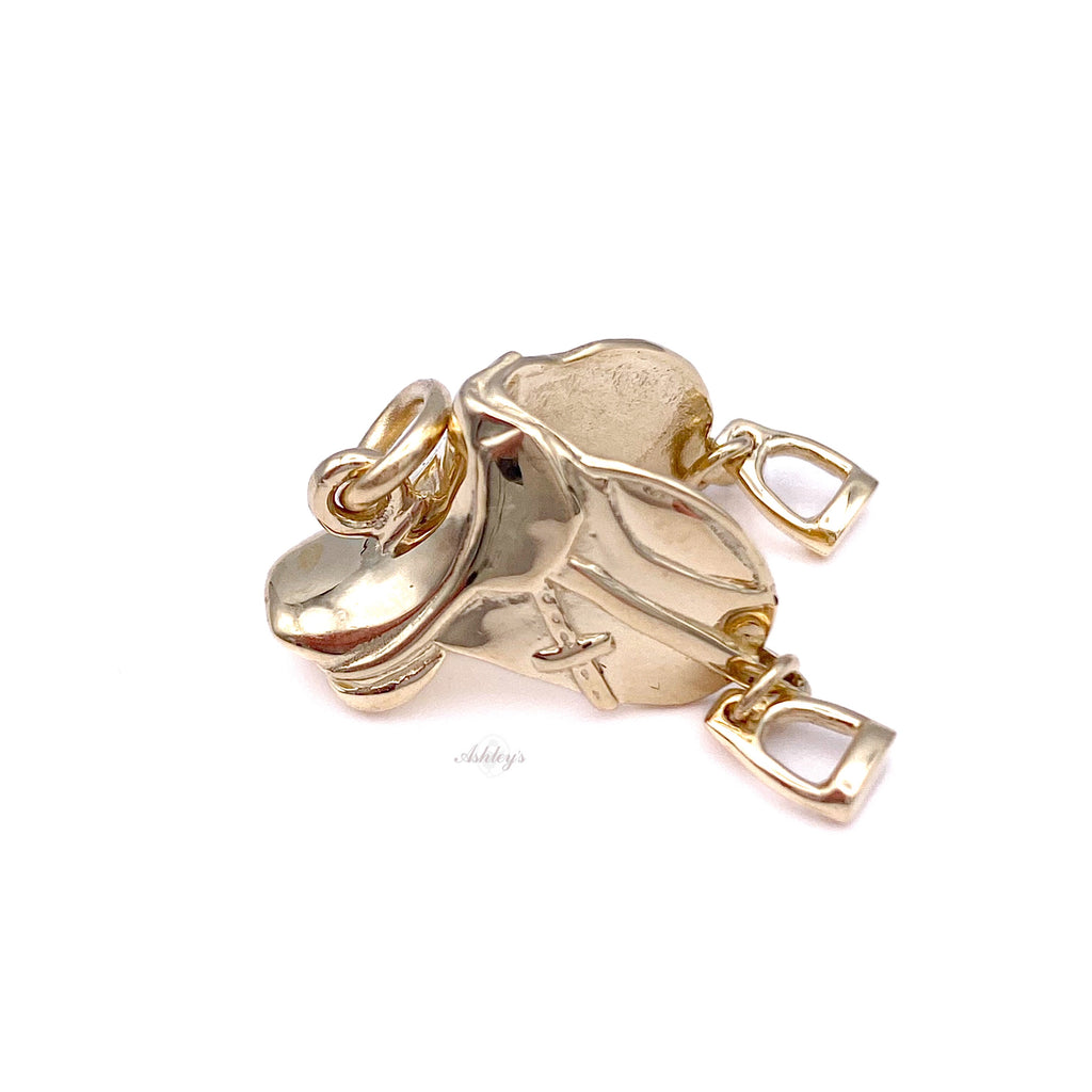 14K Gold Filled Charm Horseshoe, 4pc - InTheWorksBeads