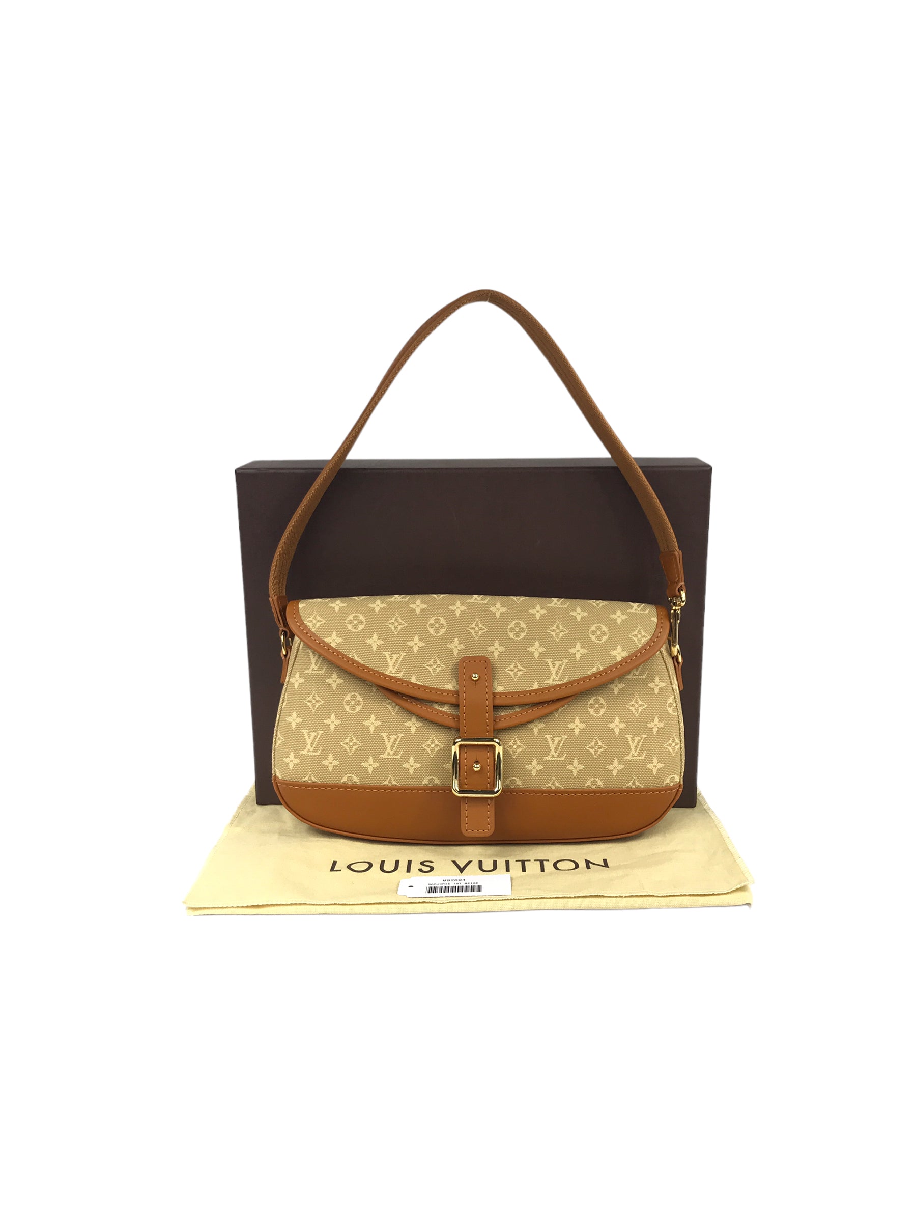 Louis Vuitton Blue Mini Lin Monogram Marjorie GM Shoulder Bag For