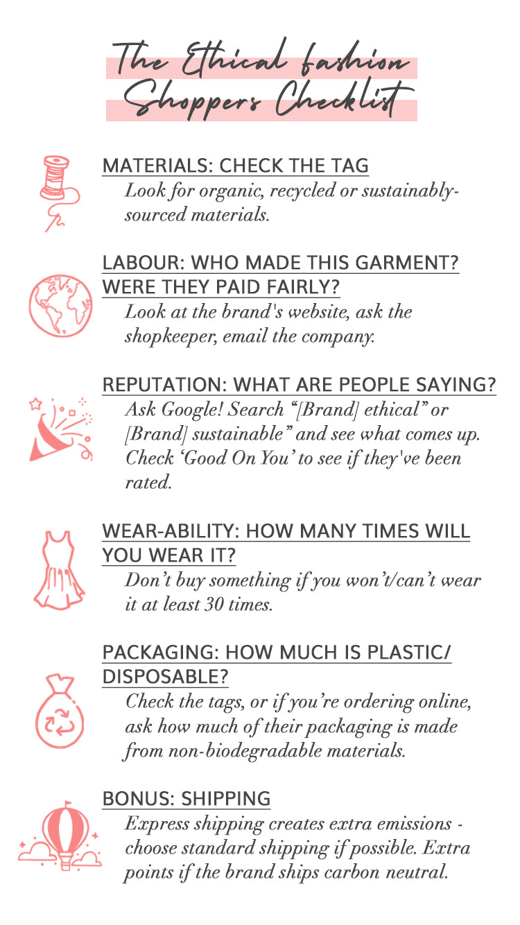 TAMGA Ethical Shopper Checklist