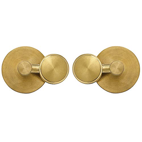 Round Brushed Gold Pivot Mirror Hardware Tilting Anchors for Mirror or
