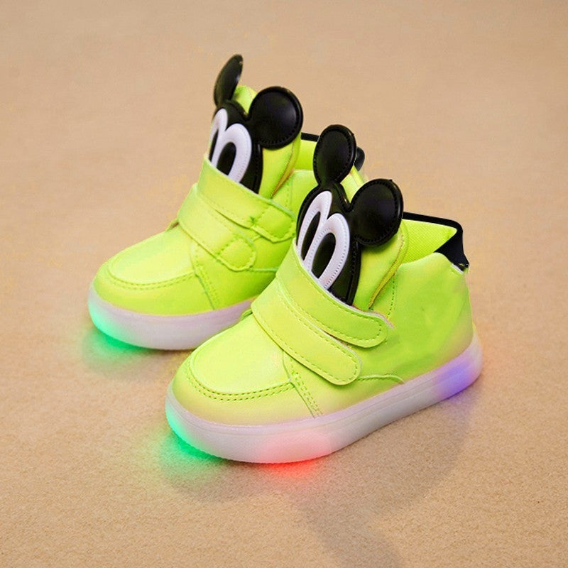 baby shoes cartoon fashion boots LED 