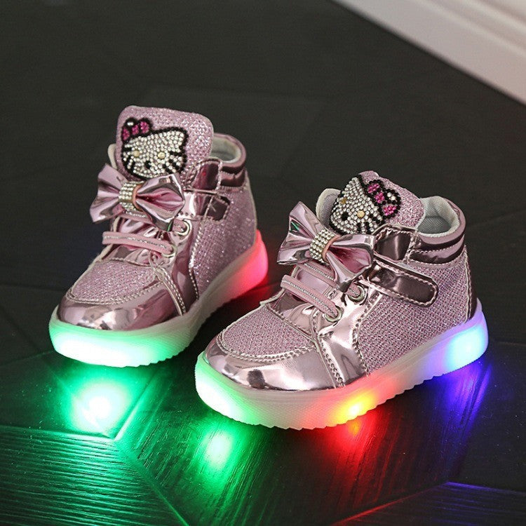 baby shoes cartoon fashion boots LED 