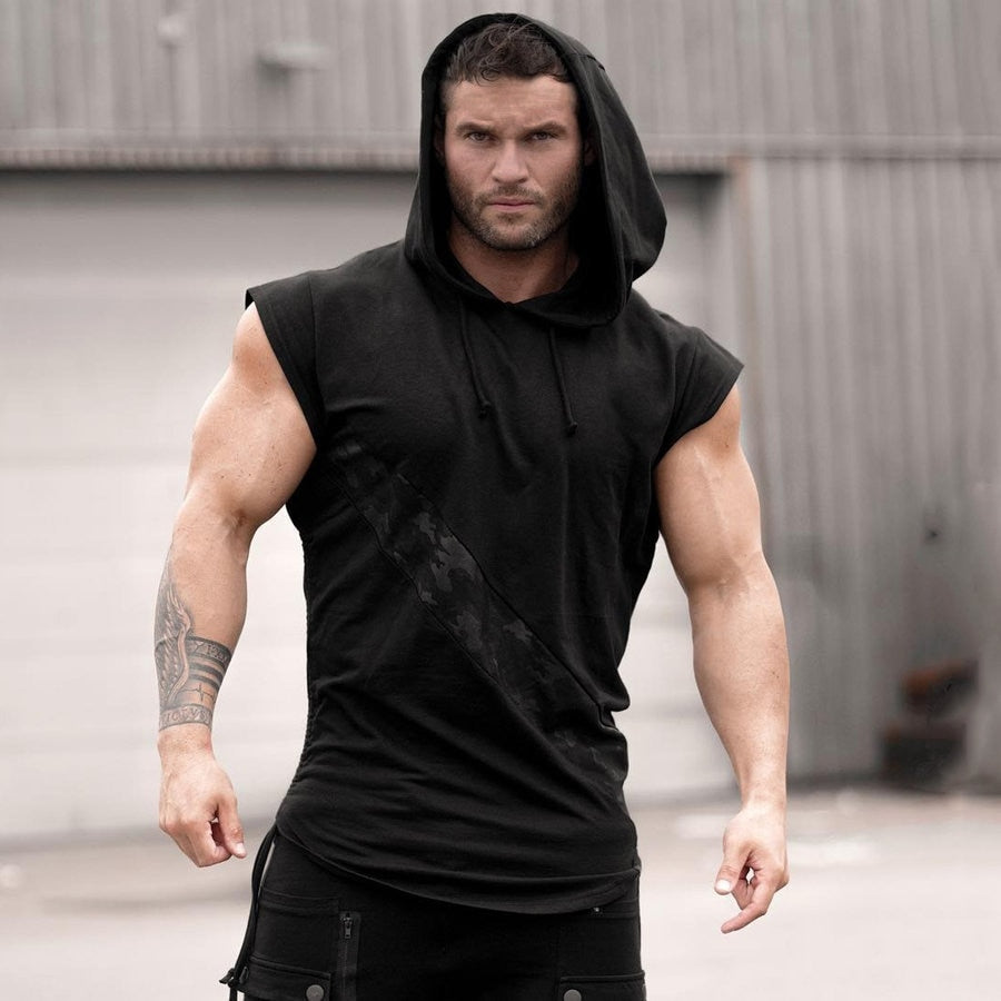 1 men bodybuilding tank top sleeveless hoodie sweatshirt shopatronics