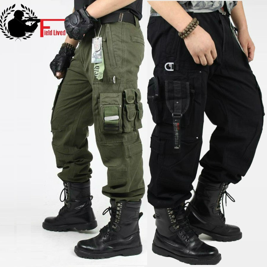 Men's Cargo Pants Millitary Clothing Tactical Pant Military Knee Pad M ...