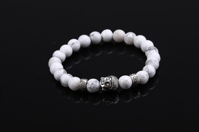 Natural Stone Bead Buddha Bracelets For Women and Men – Shopatronics