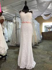 all over lace wedding gown