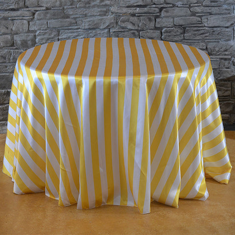 striped tablecloth