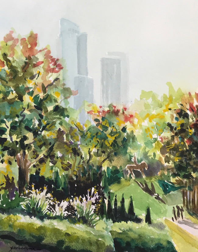 Chicago Skyline - Watercolor