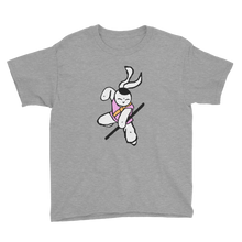 Load image into Gallery viewer, Bunny Bow Staff Youth Short Sleeve T-Shirt - Bunny Buddha
