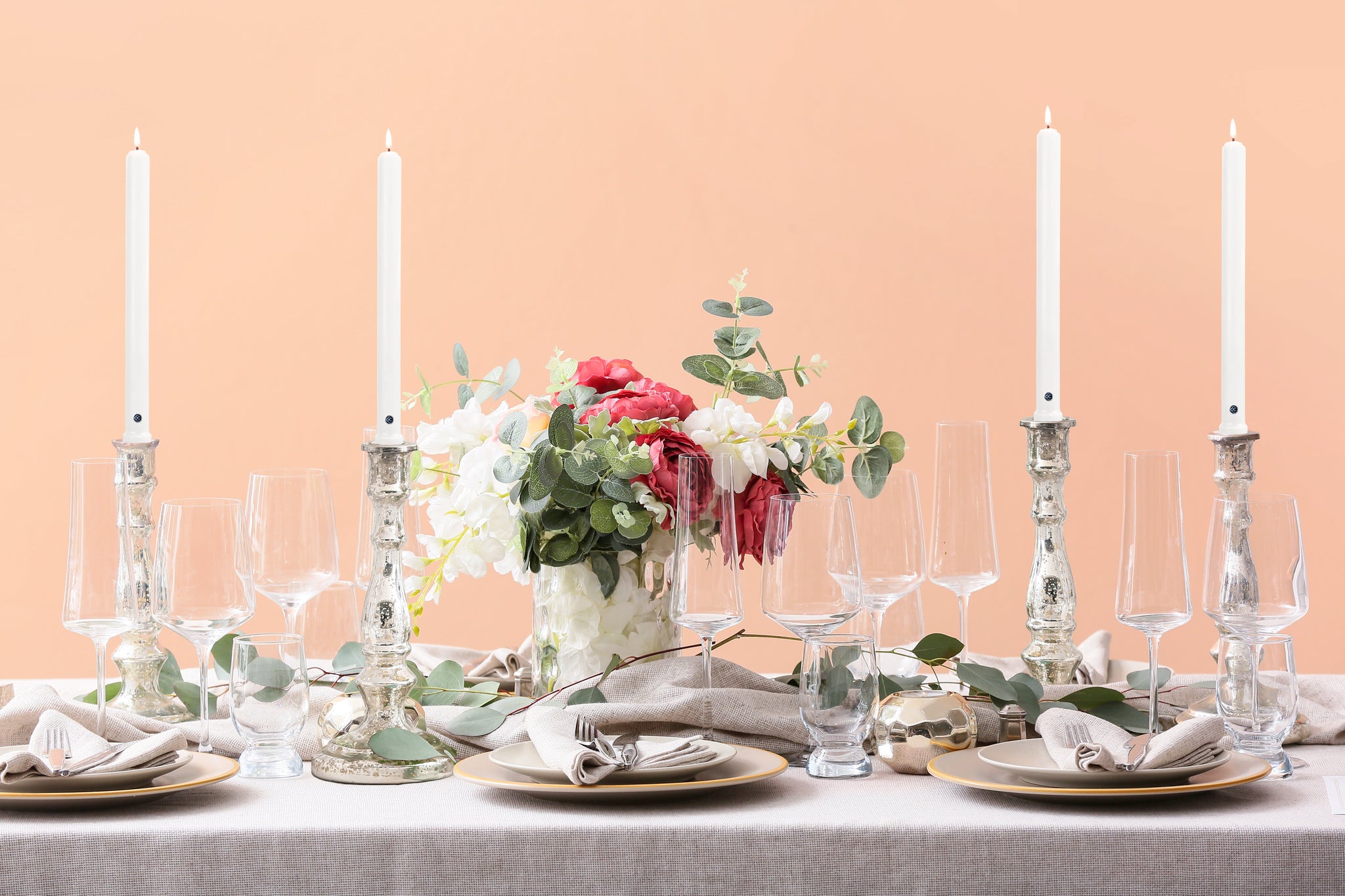 Say I Do with Colonial Taper candles