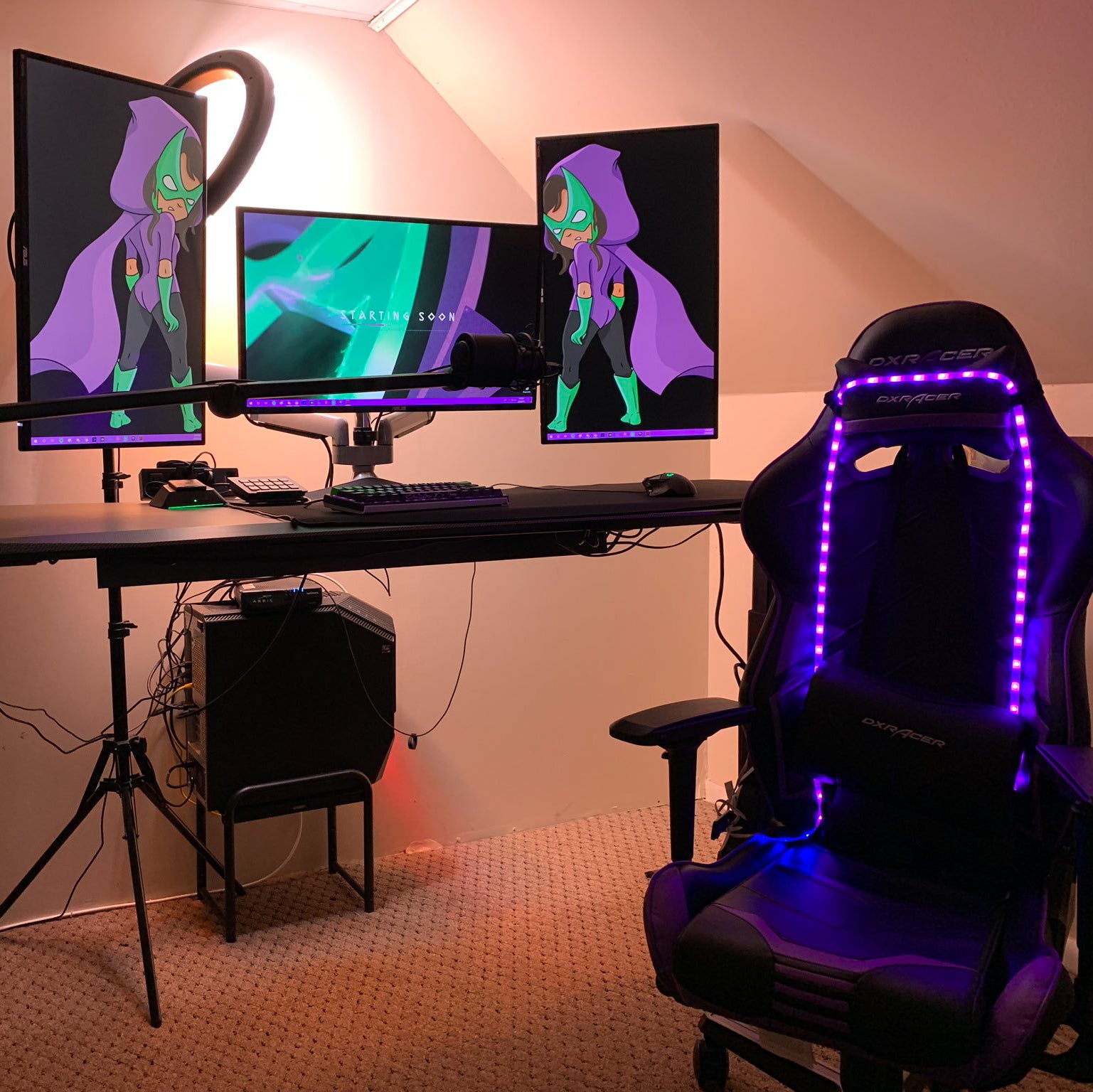 ergonomic Best Gaming Standing Desks with RGB