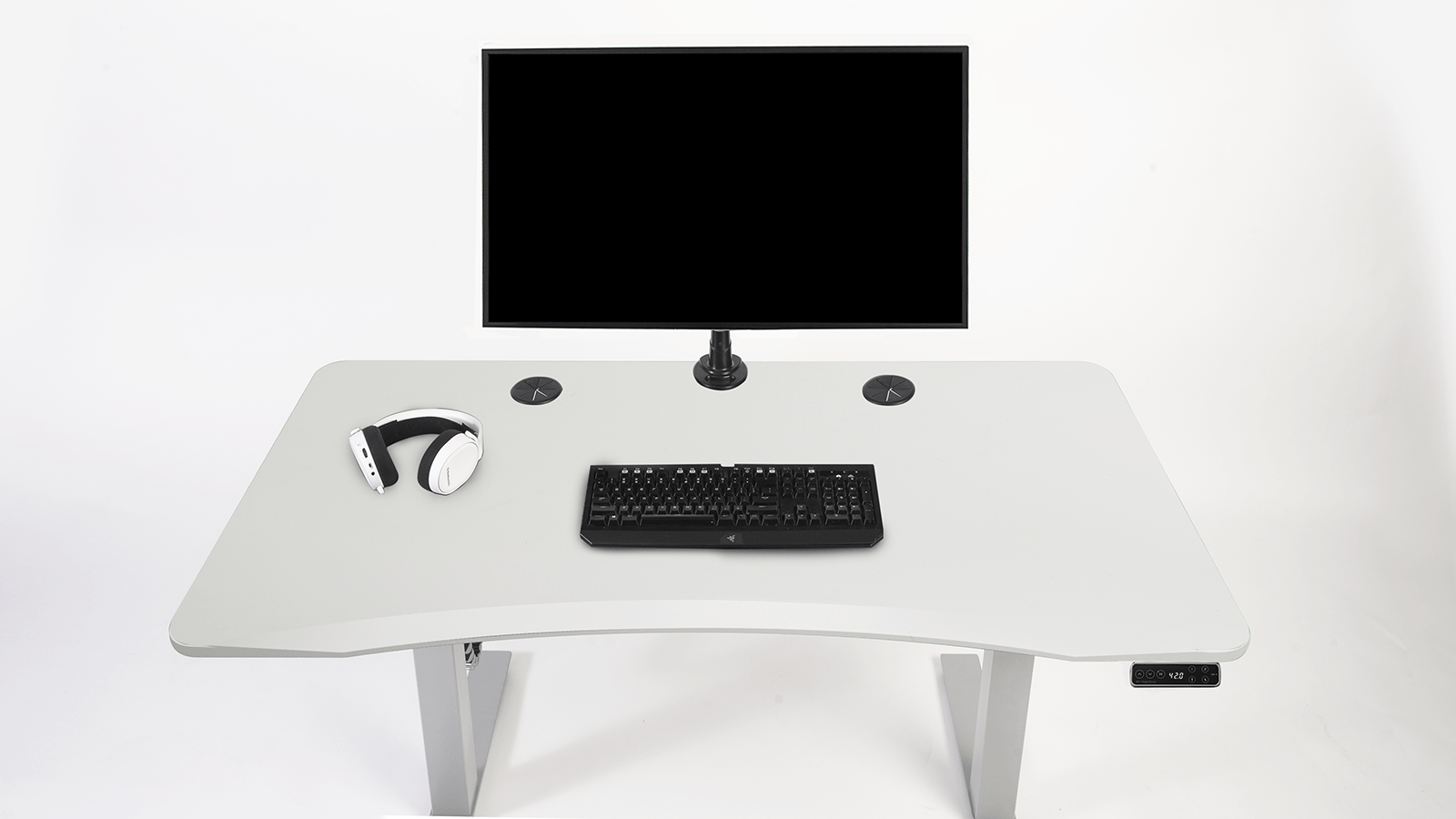 Anzai charme militie Height Adjustable Desk | Ergonomic Sit Stand Desk | Classic White - MojoDesk