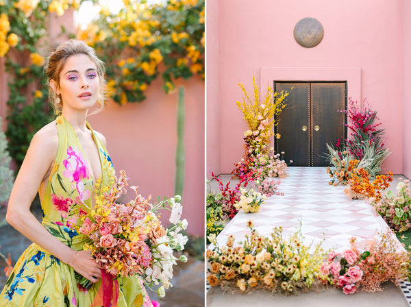 Runway fashion show florals from Native Poppy