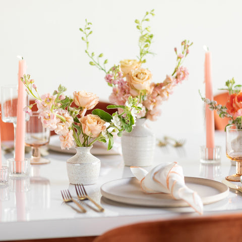 Bud vase arrangements from Native Poppy