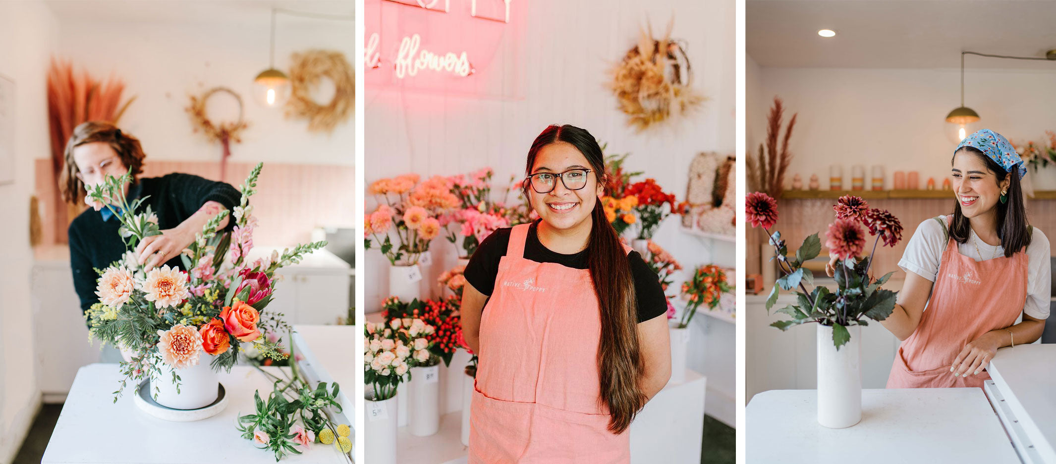 Native Poppy's florist and operations team