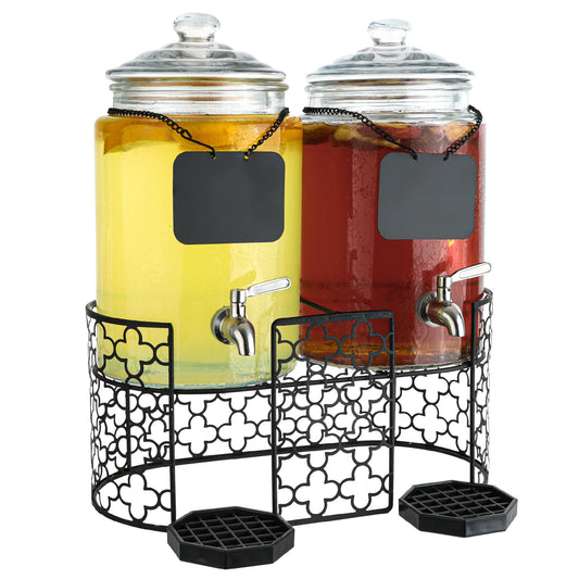 Glass Beverage Dispenser - 2.5 gallon - Stuart Event Rentals