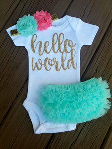 infant coming home outfit girl