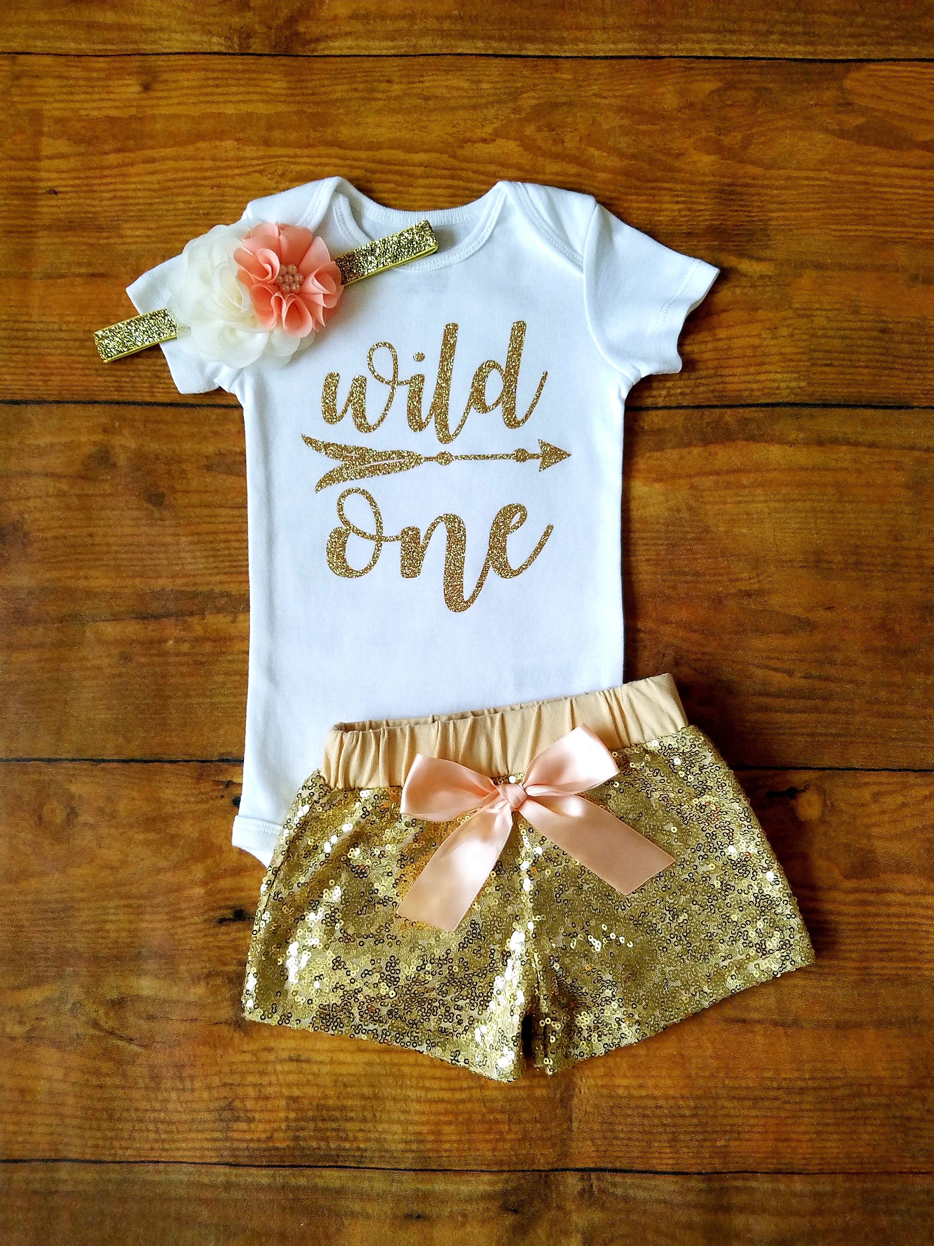 wild one birthday shirt girl