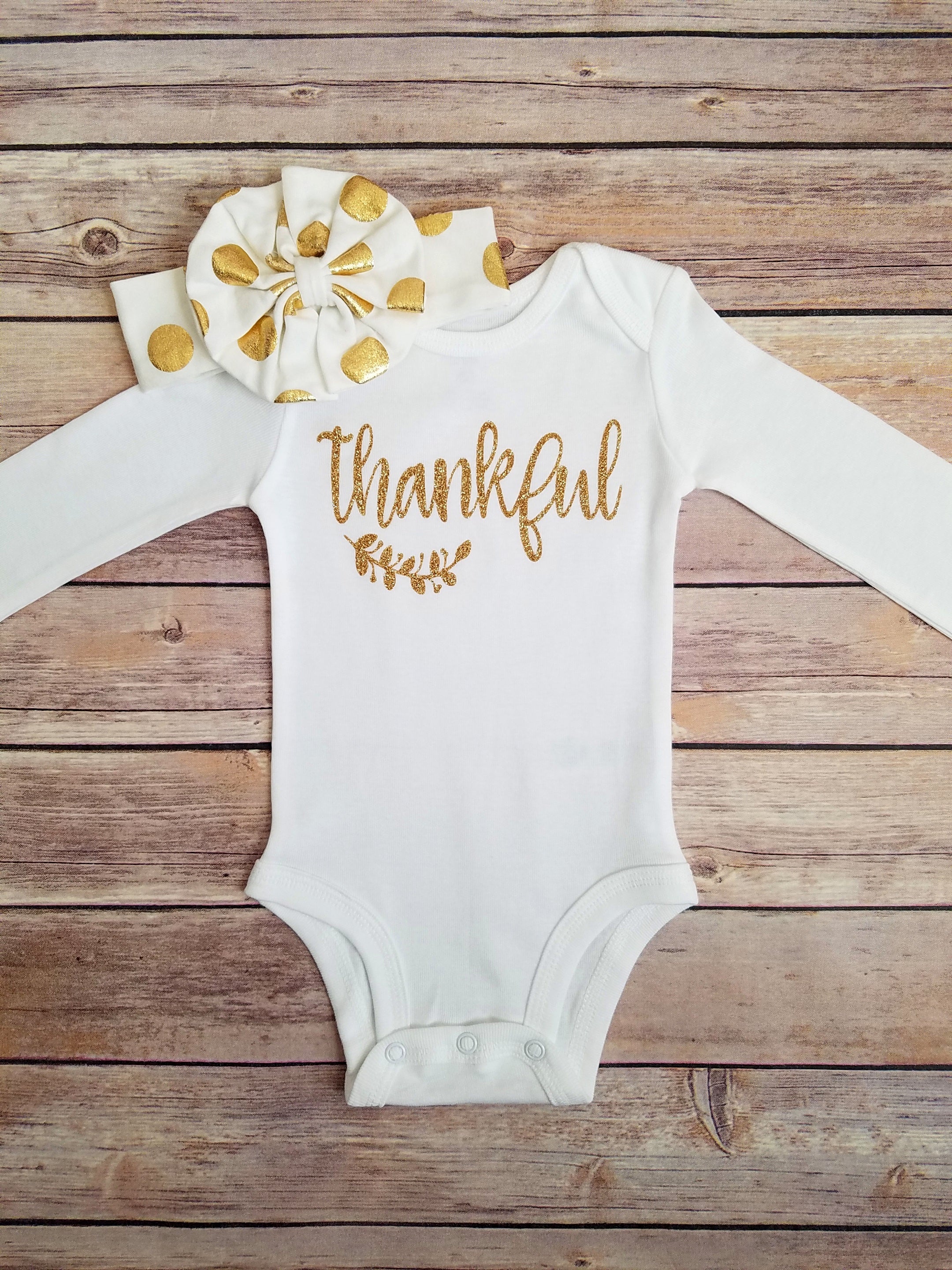 baby girl thanksgiving onesie