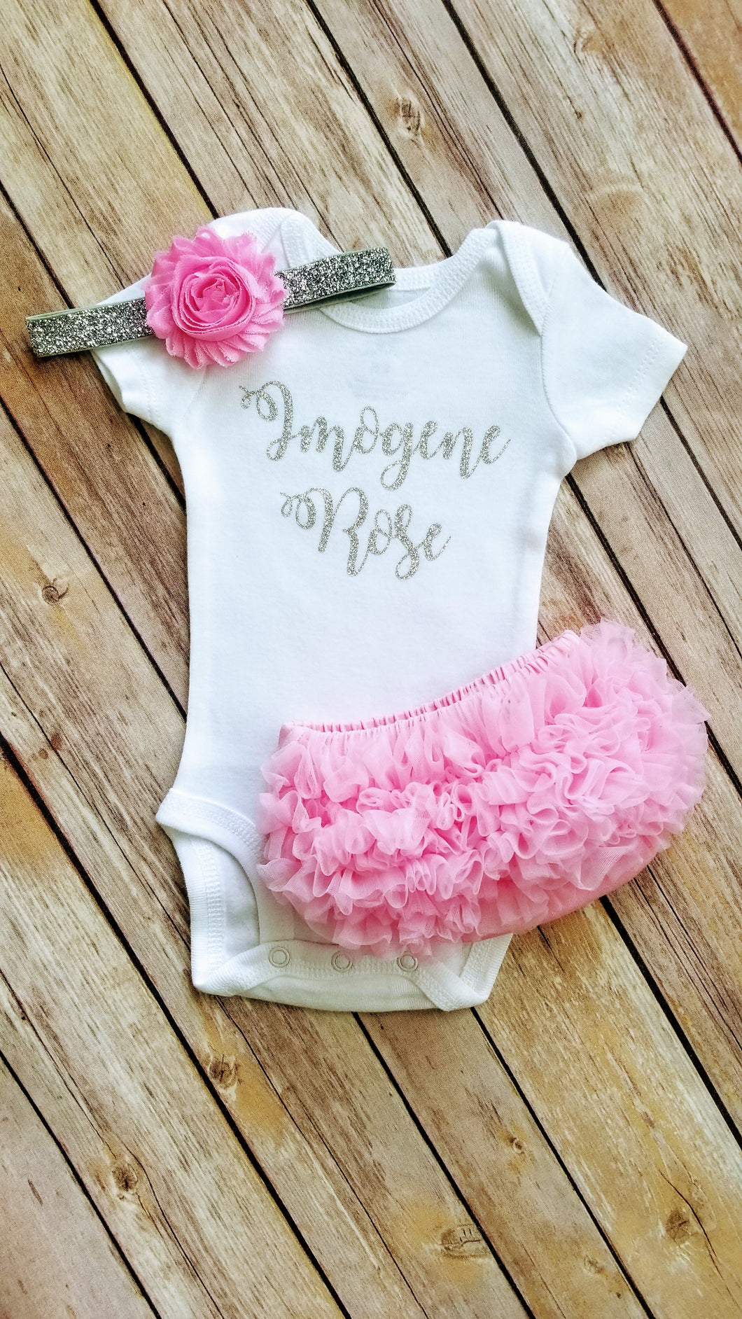 pink newborn outfit