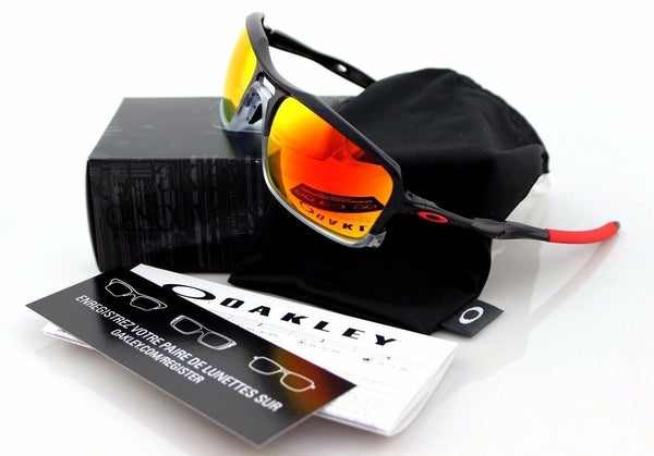 NEW Authentic OAKLEY TRIGGERMAN Black Ink Ruby Iridium Sunglasses OO 9 |  