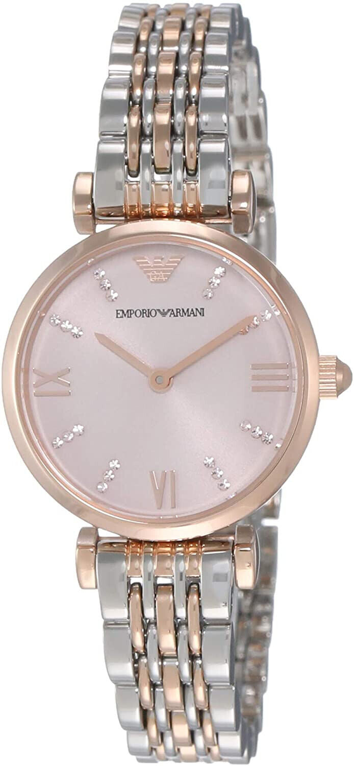 Copy of EMPORIO ARMANI 32mm Silver Dial Crystal Women Designer Watch A |  