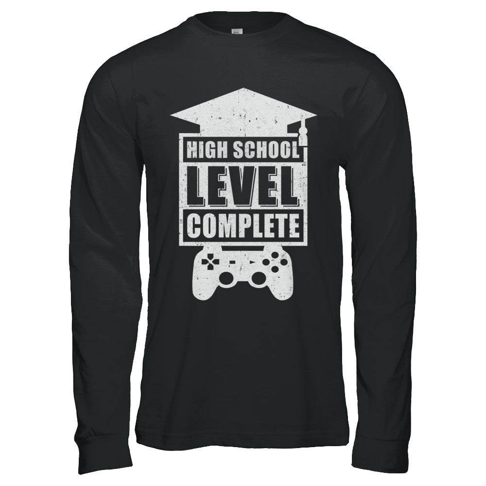 High School Level Complete Graduation Video Gamer Shirt Hoodie Teecentury Com
