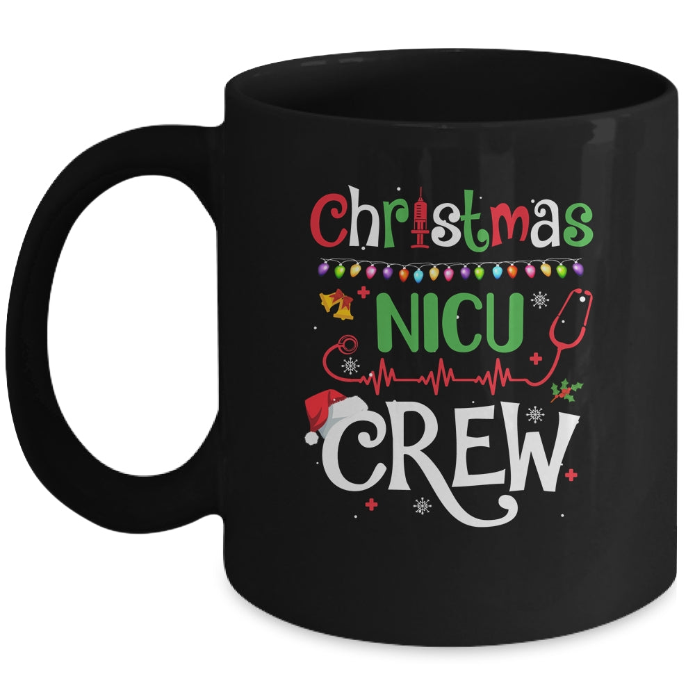 Christmas Nicu Crew Nurse Doctor Tech Neonatal Icu Squad Shirt And Sweatshirt