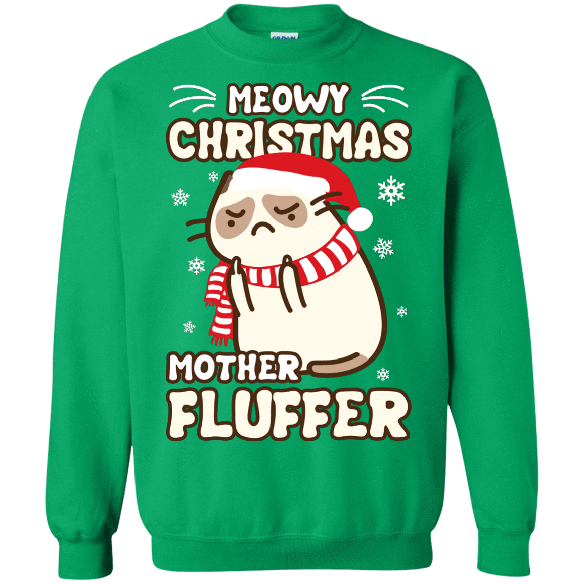 meowy christmas mother fluffer sweatshirt