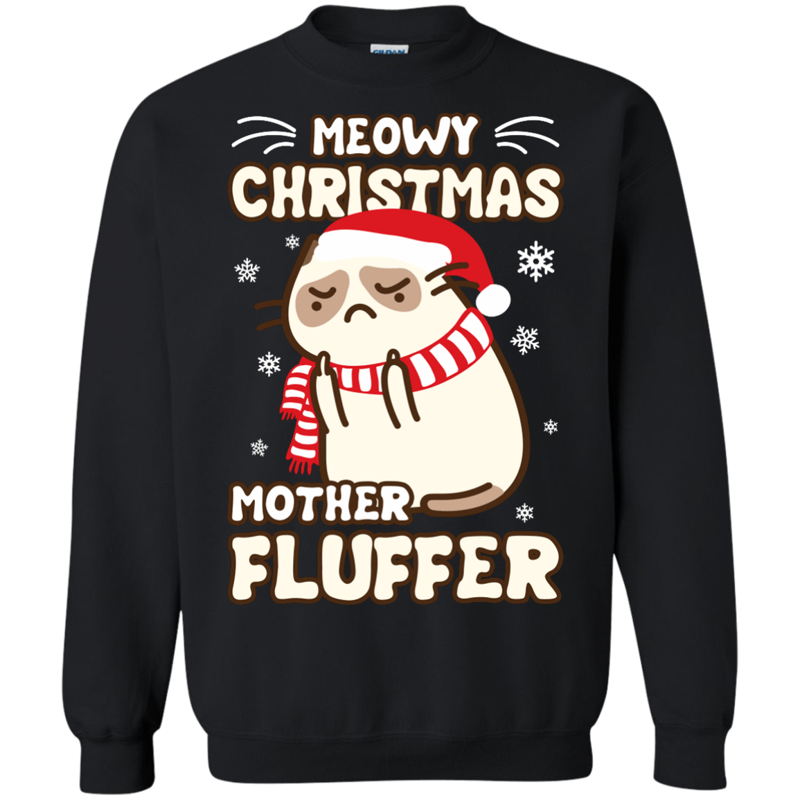 meowy christmas mother fluffer sweatshirt