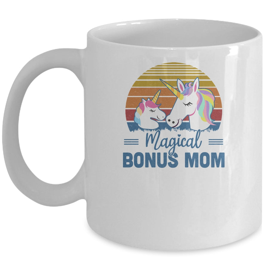 Funny Stepmom T Magical Bonus Mom Unicorn Vintage Shirt And Hoodie