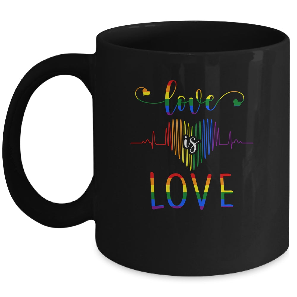 heartbeat gay pride logo