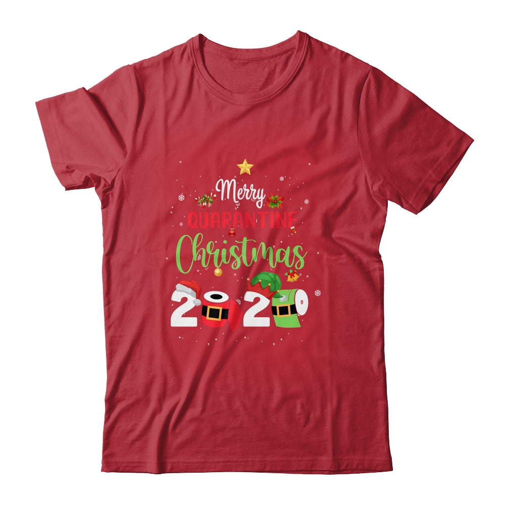 Merry Quarantine Christmas Pajamas Family Matching Xmas Gift Shirt