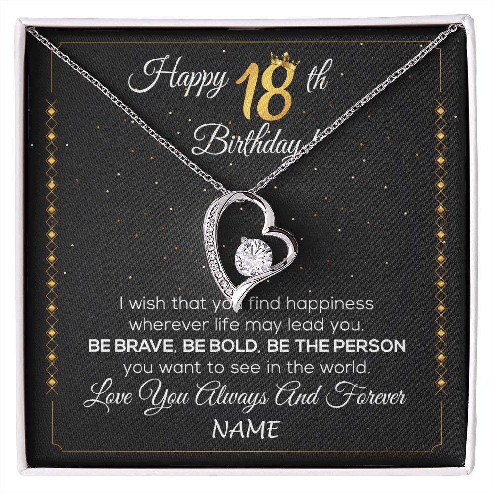 Personalized Happy 18Th Birthday Necklace For Her Girls Daughter ...